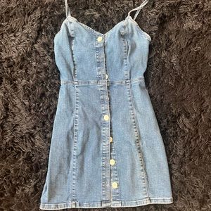 Mini denim dress XS